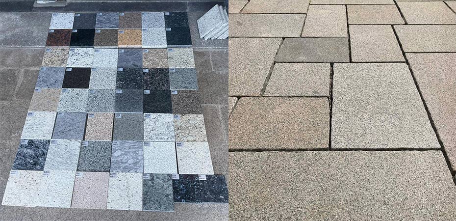 Granite samples & pavers