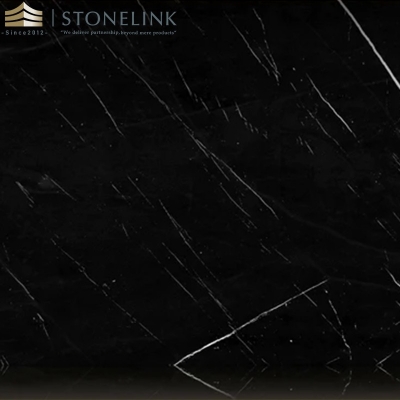 Nero marquina black marble slab