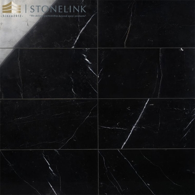 Nero marquina black marble slab