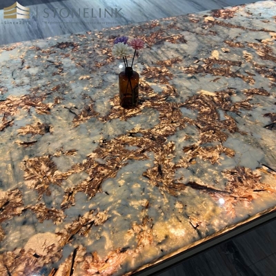 Alaska white granite table