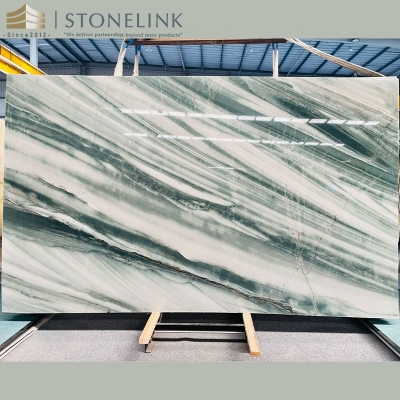 Polaris Green quartzite slab