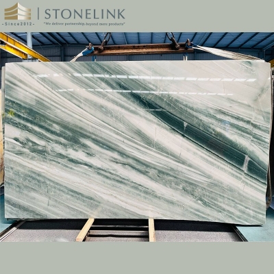 Polaris Green quartzite slab