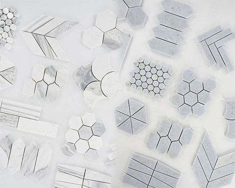 Наиболее распространенные характеристики плитки и мозаичной плитки из белого мрамора, нарезанной по размеру, на рынке США